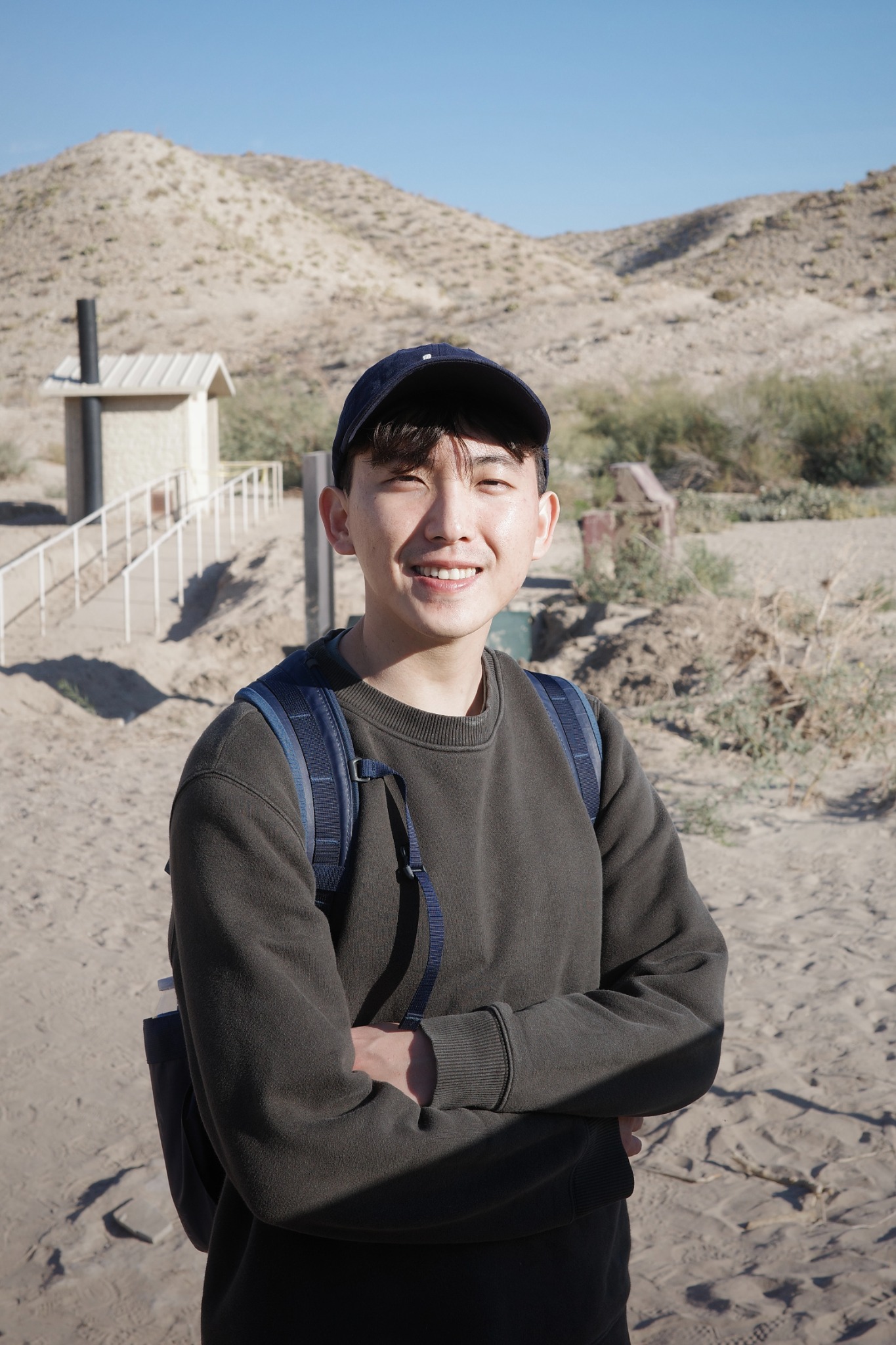 Portrait of Yu-Kai Wang outdoors